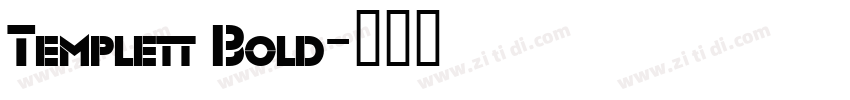 Templett Bold字体转换